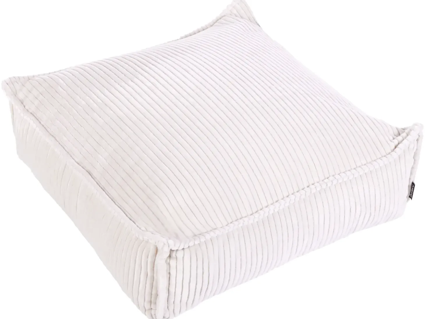 Puf ALLOZAI Velour Lys Beige