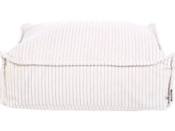 Puf ALLOZAI Velour Lys Beige