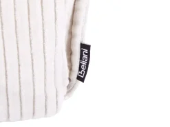 Puf ALLOZAI Velour Lys Beige