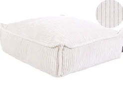 Puf ALLOZAI Velour Lys Beige