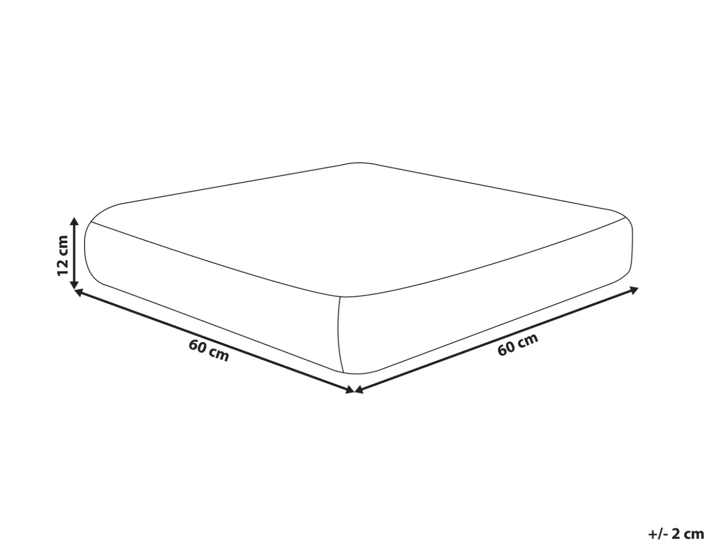 Puf MAPLE Bomuld Multifarvet