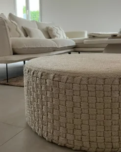 Puf MITHI Lys Beige