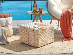 Puf NALLI Syntetisk materiale Lys Beige