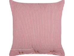 Pyntepude AALITA Bomuld 45 x 45 cm Rød Stribet mønster