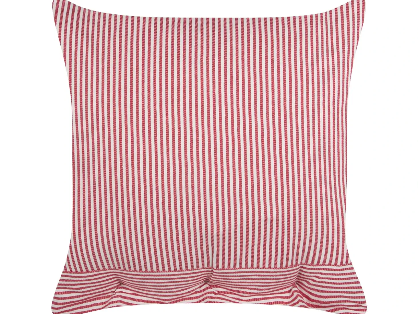 Pyntepude AALITA Bomuld 45 x 45 cm Rød Stribet mønster