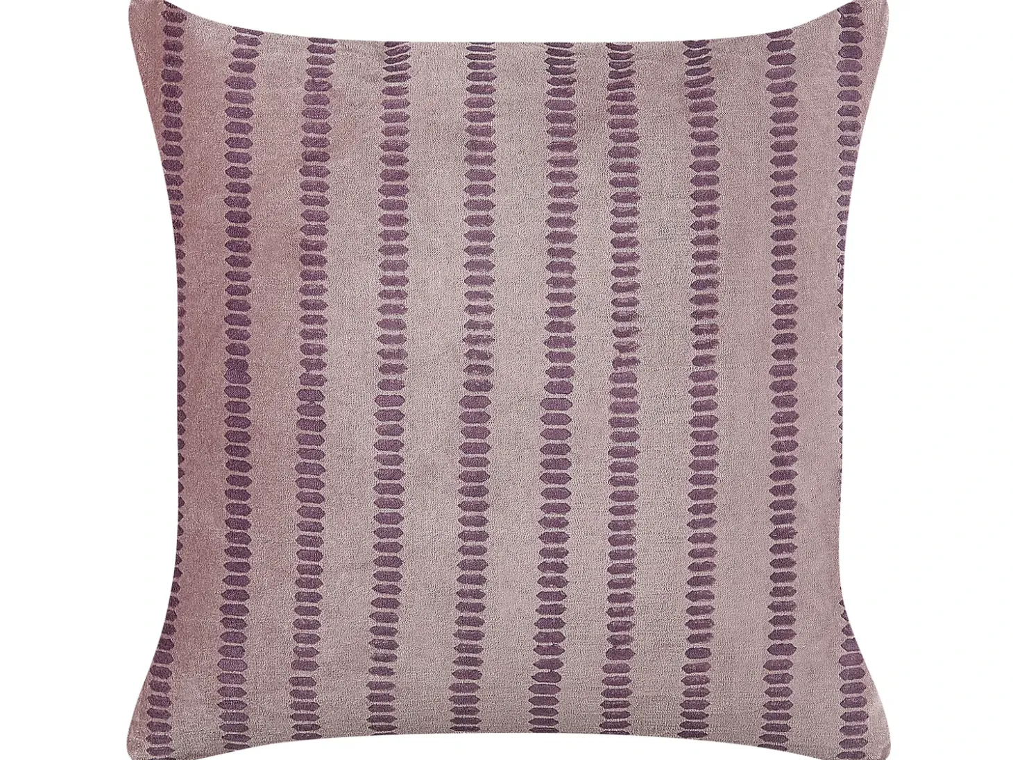 Pyntepude AGAPANTHUS Velour 45 x 45 cm Lyserød Stribet mønster