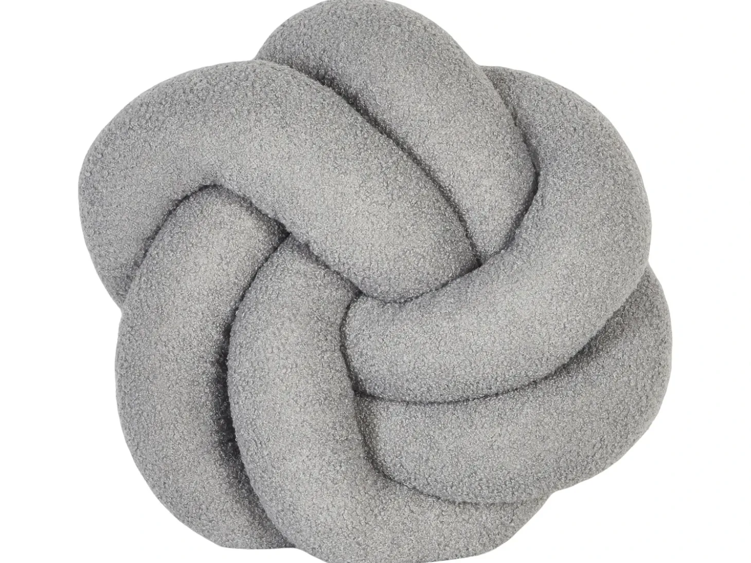 Pyntepude ANGELONIA Boucle 45 x 45 cm Grå Ensfarvet