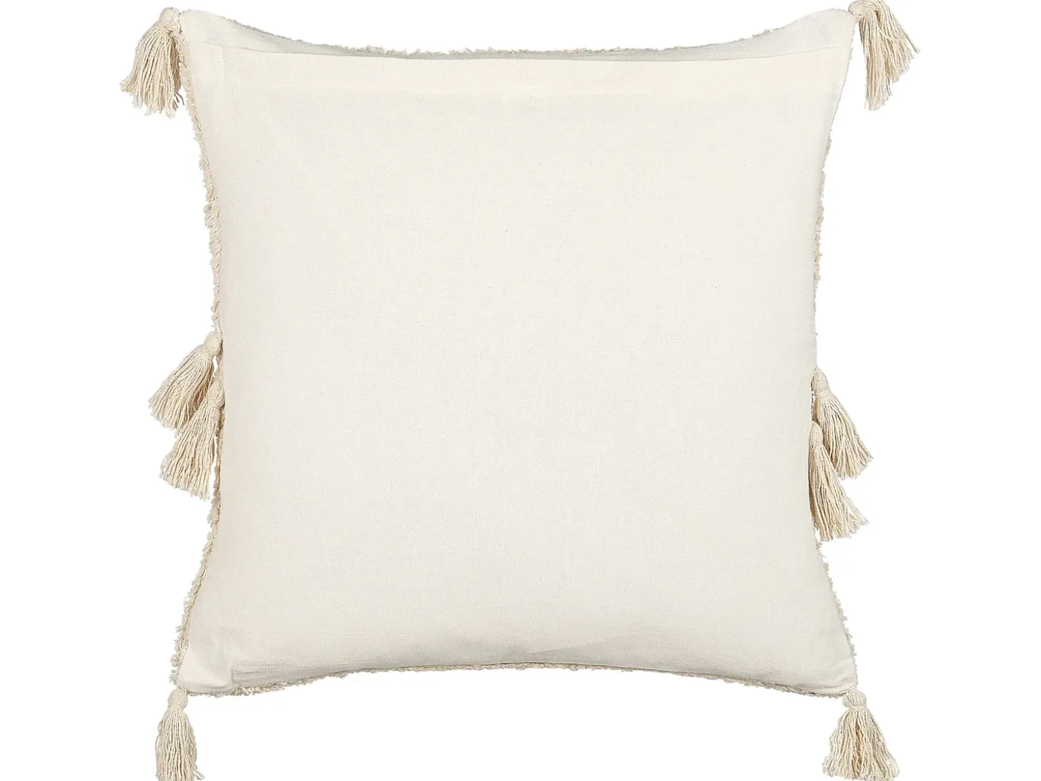 Pyntepude AVIUM Bomuld 45 x 45 cm Lys Beige Geometrisk mønster