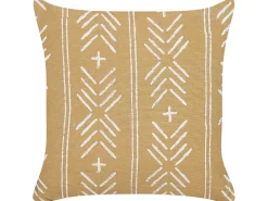 Pyntepude BANYAN Bomuld 45 x 45 cm Sand Beige Geometrisk mønster