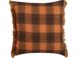 Pyntepude BARJA 45 x 45 cm Orange Ternet mønster