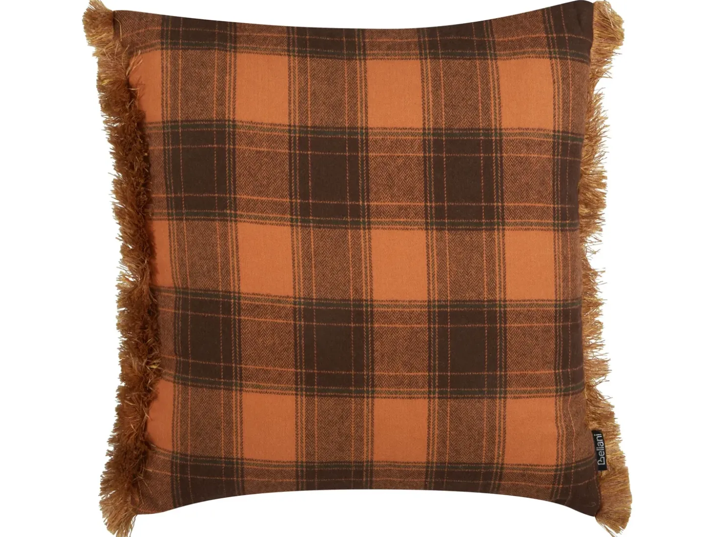 Pyntepude BARJA 45 x 45 cm Orange Ternet mønster