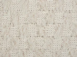 Pyntepude BASALIM 45 x 45 cm Beige Ensfarvet