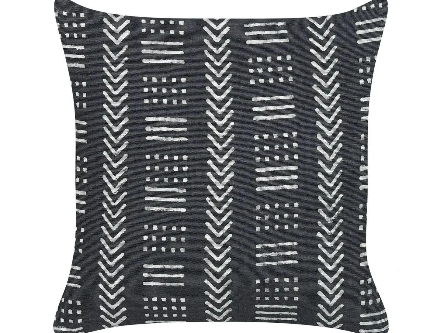 Pyntepude BENZOIN Bomuld 45 x 45 cm Sort Geometrisk mønster