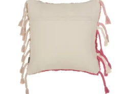 Pyntepude BISTORTA Bomuld 45 x 45 cm Lyserød Geometrisk mønster