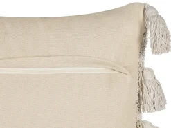 Pyntepude BOUVARDIA Bomuld 45 x 45 cm Grå Chevronmønster
