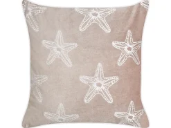 Pyntepude CERAMIUM Velour 45 x 45 cm Pastellrosa Blomstermønster