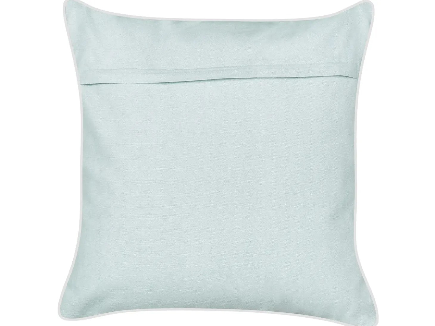 Pyntepude CERAMIUM Velour 45 x 45 cm Himmelblå Blomstermønster