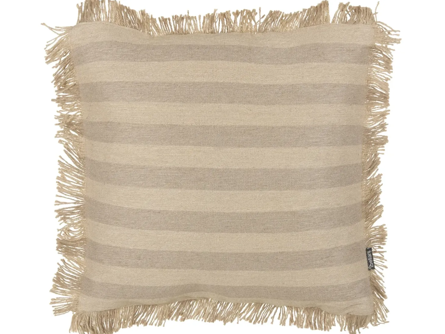 Pyntepude CIRSIUM Jute 45 x 45 cm Beige Stribet mønster