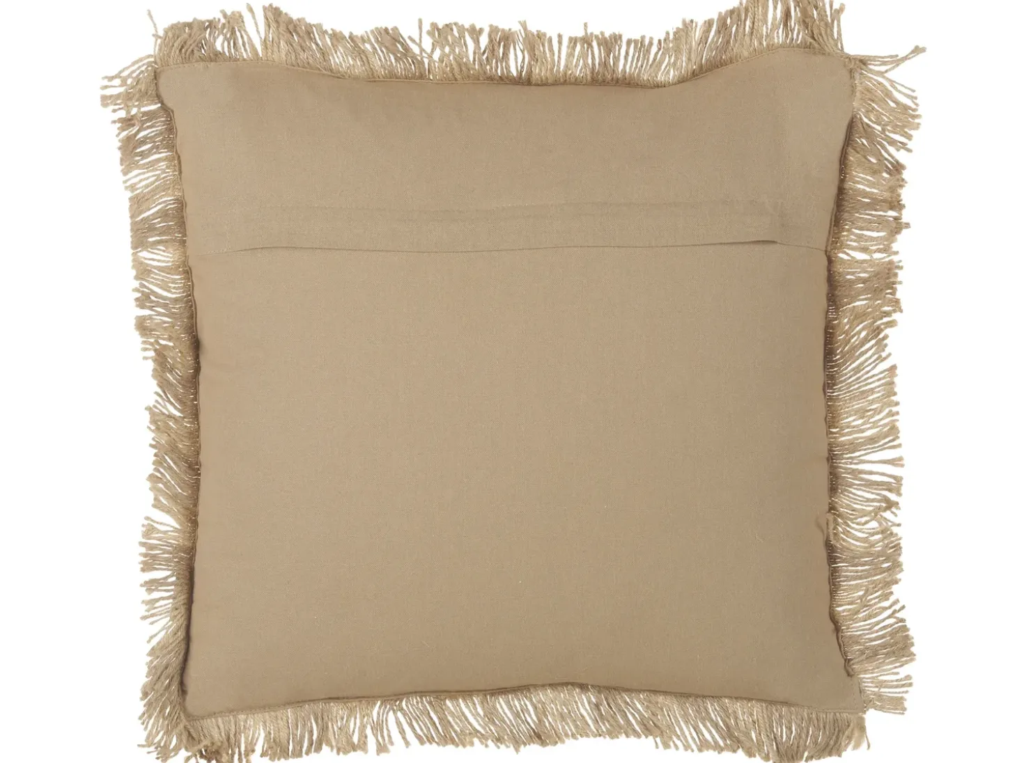 Pyntepude CIRSIUM Jute 45 x 45 cm Beige Stribet mønster