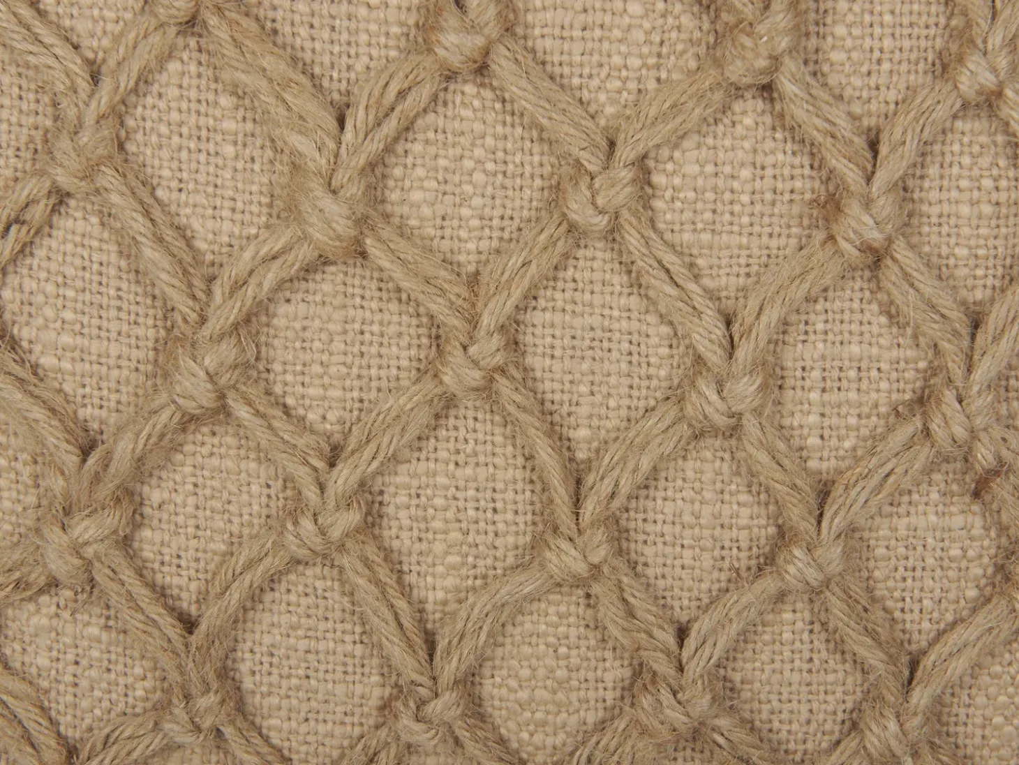 Pyntepude COLLOMIA Boucle 45 x 45 cm Beige Geometrisk mønster