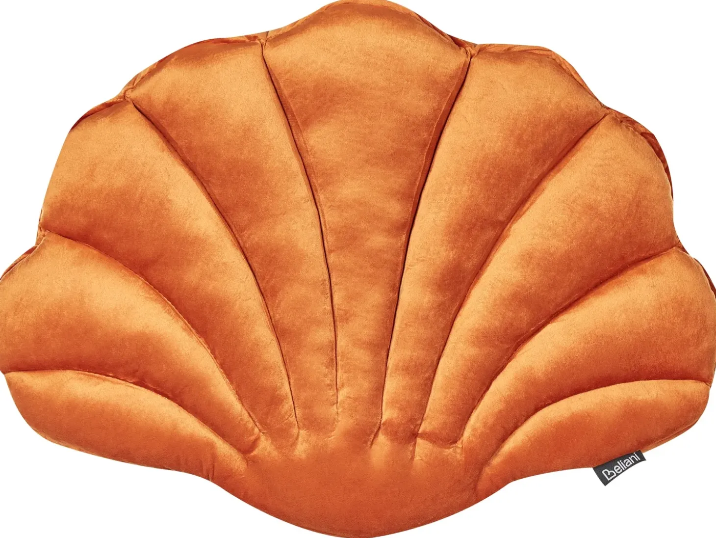Pyntepude CONSOLIDA Velour 47 x 35 cm Orange Ensfarvet