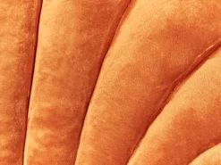 Pyntepude CONSOLIDA Velour 47 x 35 cm Orange Ensfarvet