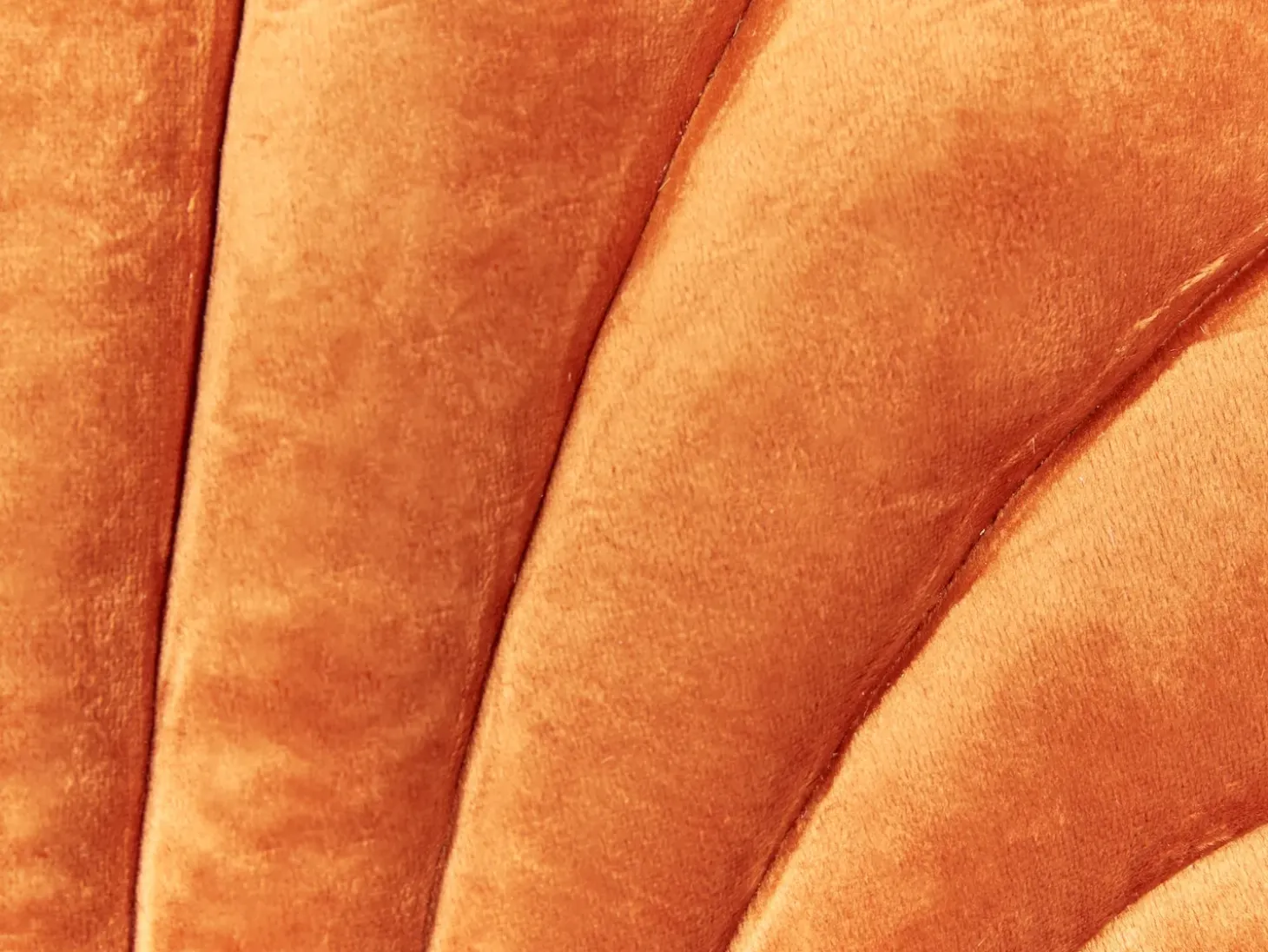 Pyntepude CONSOLIDA Velour 47 x 35 cm Orange Ensfarvet