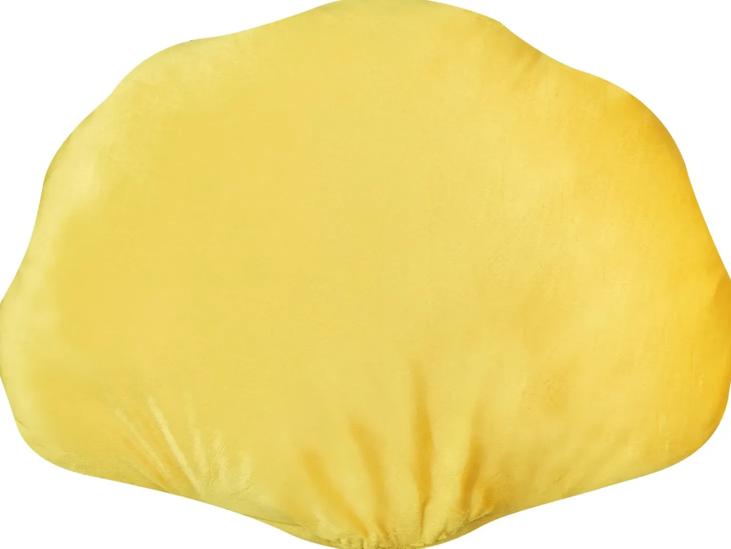 Pyntepude CONSOLIDA Velour 47 x 35 cm Gul Ensfarvet