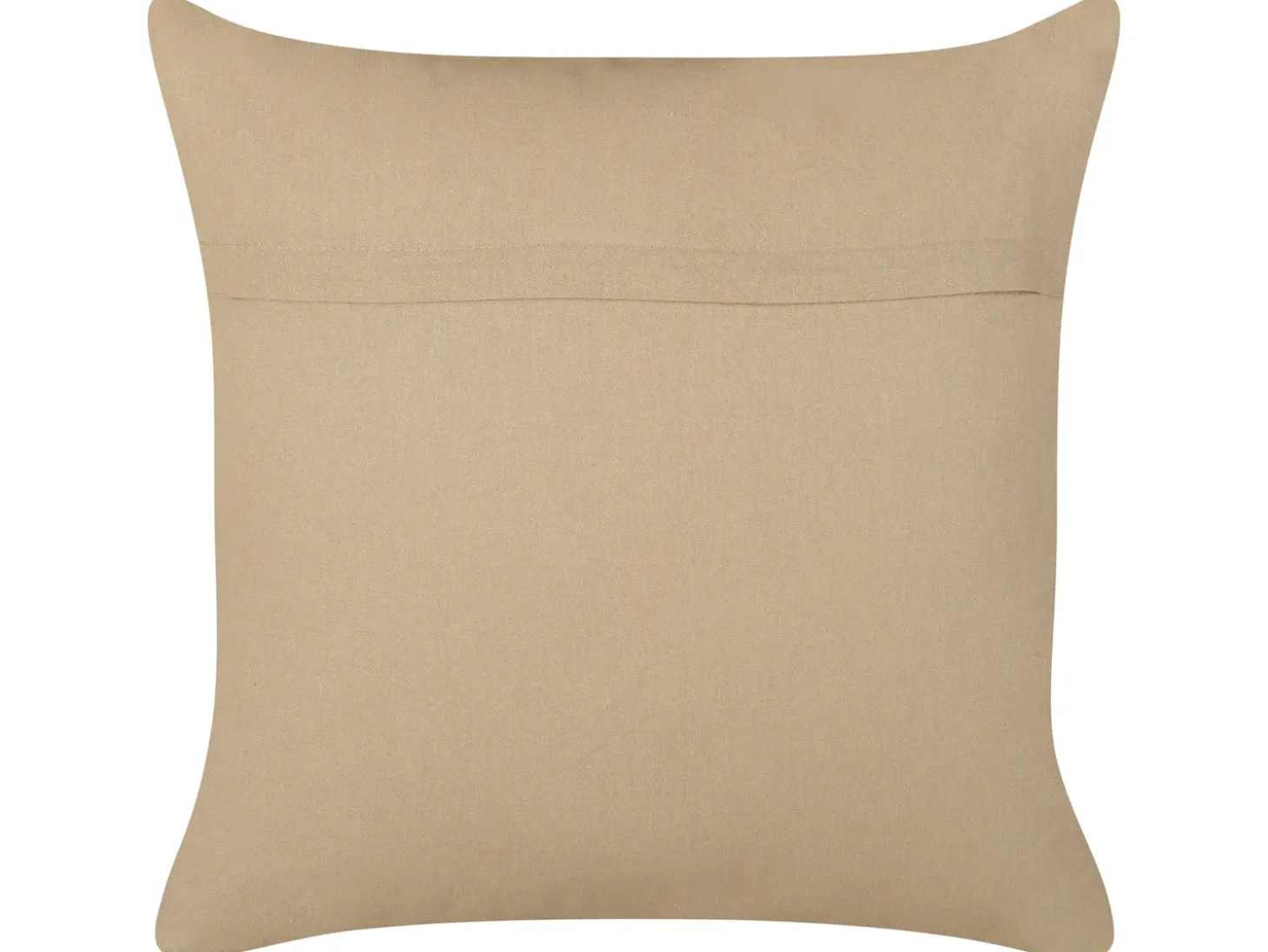 Pyntepude DESALIX Jute 45 x 45 cm Beige Stribet mønster