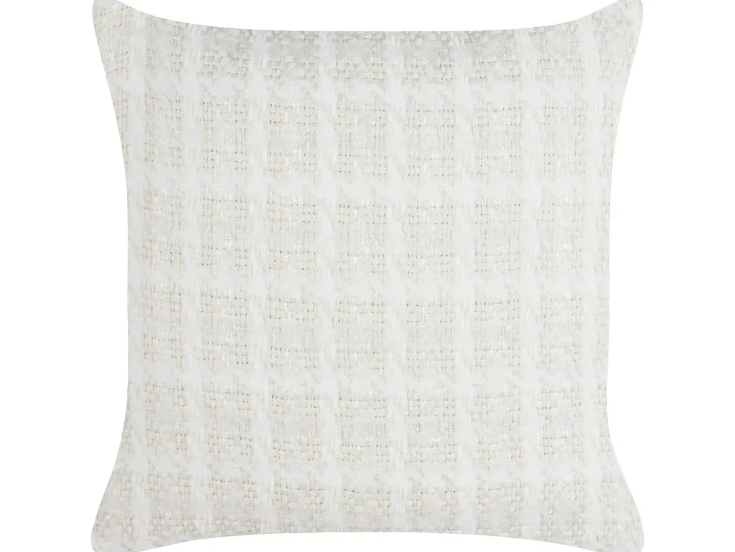 Pyntepude DOURIS 45 x 45 cm Lys Beige Ternet mønster