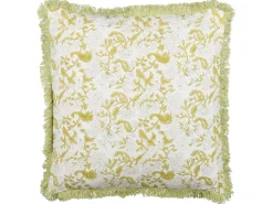 Pyntepude FILIX Bomuld 45 x 45 cm Grøn Blomstermønster