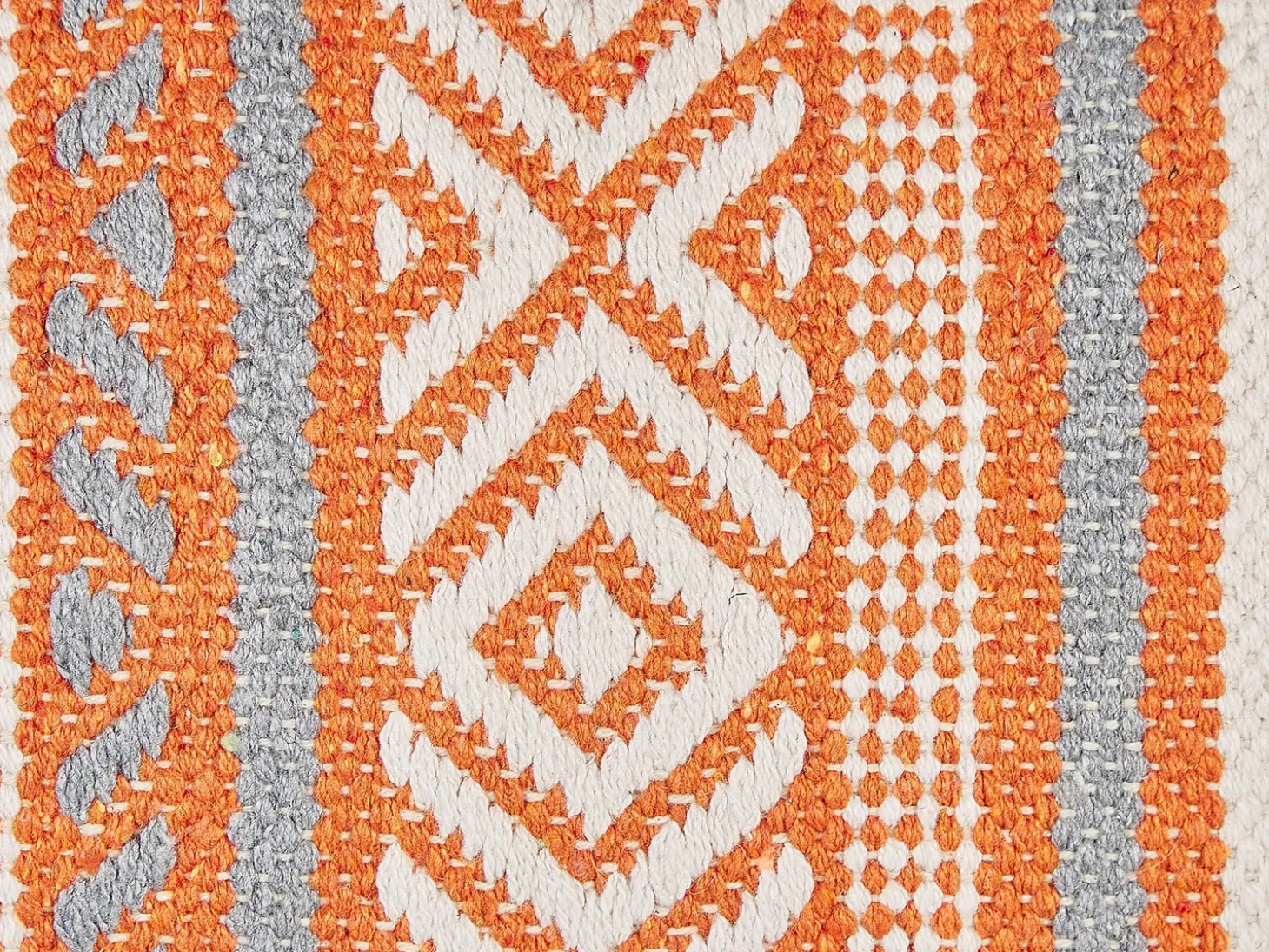 Pyntepude INULA Bomuld 30 x 50 cm Orange Geometrisk mønster