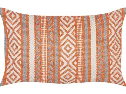 Pyntepude INULA Bomuld 30 x 50 cm Orange Geometrisk mønster