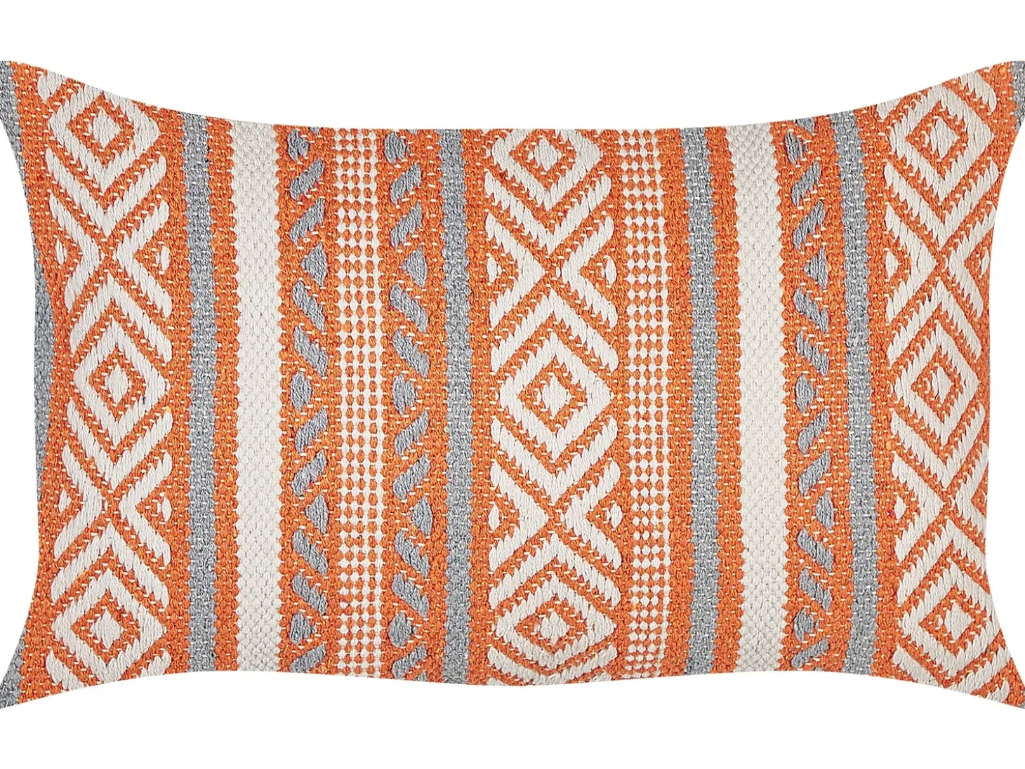 Pyntepude INULA Bomuld 30 x 50 cm Orange Geometrisk mønster