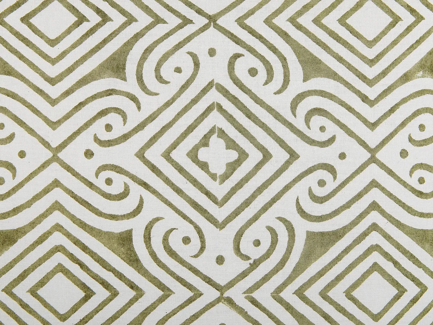 Pyntepude LARICS Bomuld 45 x 45 cm Grøn Orientalsk mønster