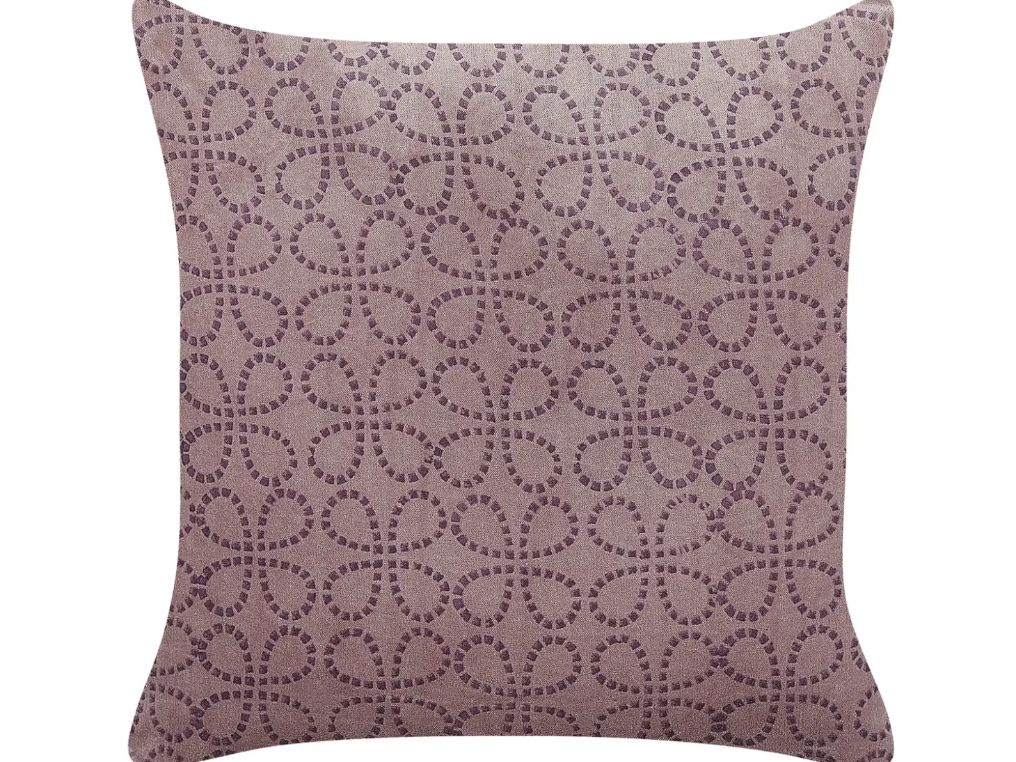 Pyntepude LARKSPUR Velour 45 x 45 cm Lyserød Geometrisk mønster