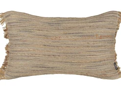 Pyntepude LEDUM Jute 30 x 50 cm Beige Stribet mønster