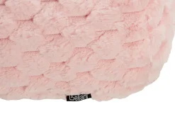 Pyntepude LINDEN Kunstig pels 22 x 60 cm Lyserød Ensfarvet