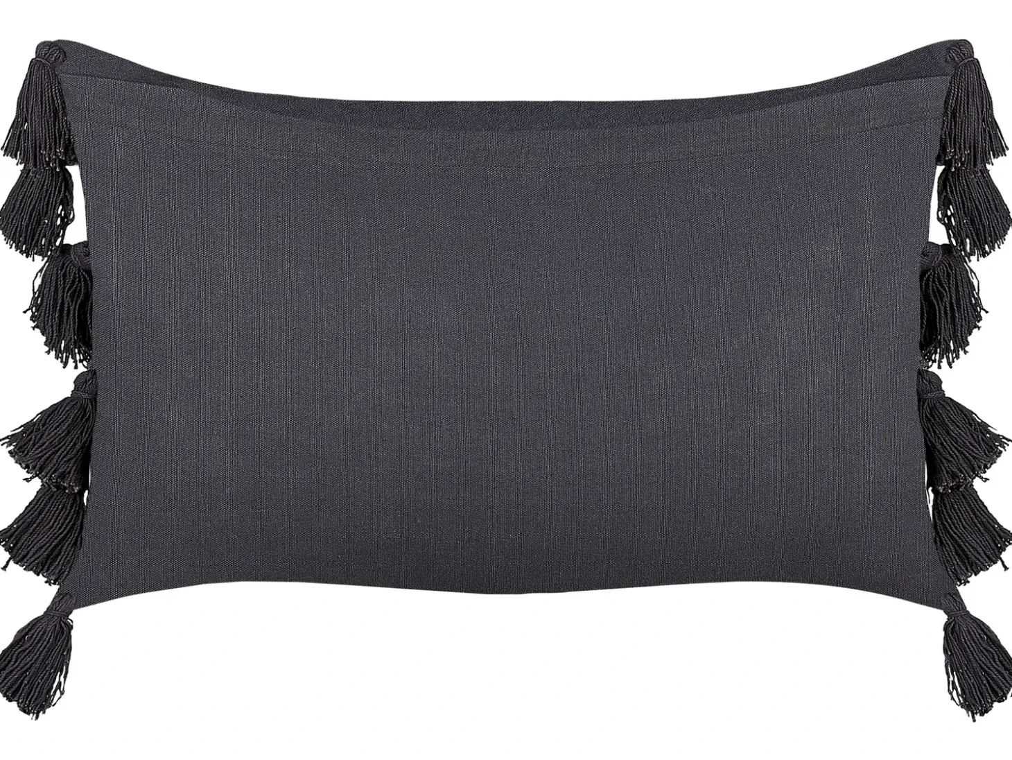 Pyntepude LYTHRUM Bomuld 55 x 35 cm Mørkegrå Ensfarvet