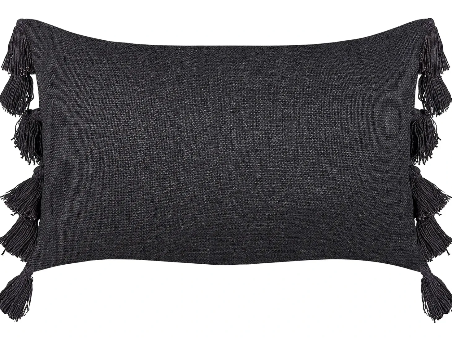 Pyntepude LYTHRUM Bomuld 55 x 35 cm Mørkegrå Ensfarvet