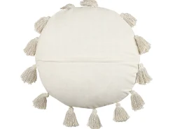 Pyntepude MADIA Bomuld 45 x 45 cm Lys Beige Ensfarvet
