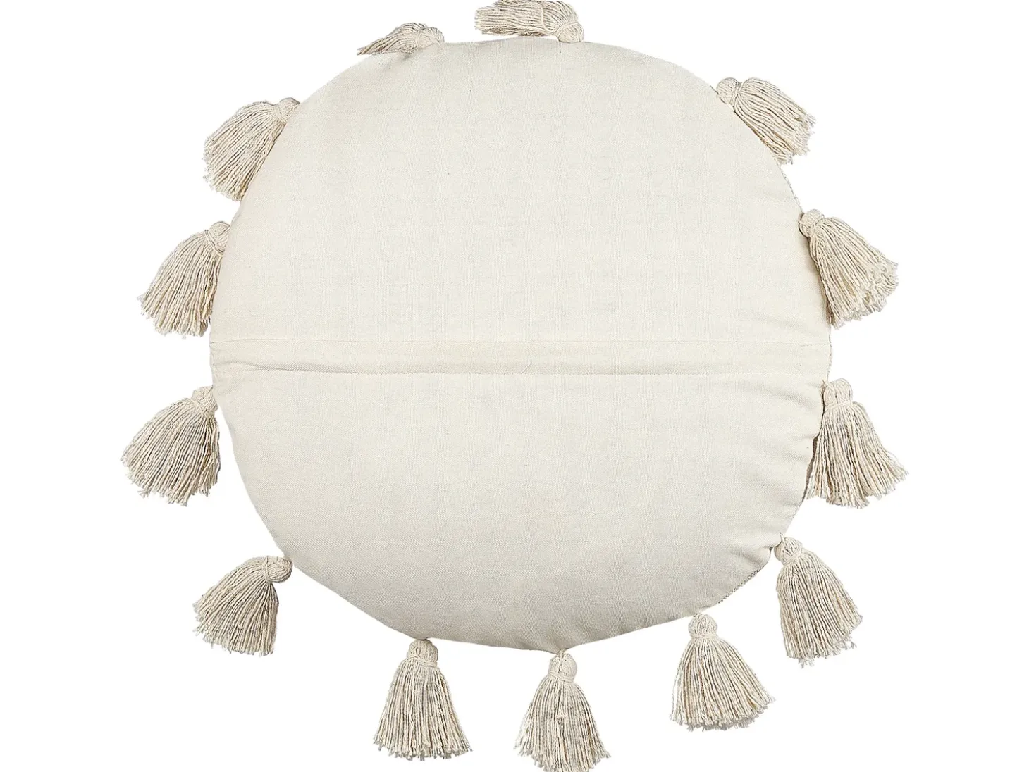 Pyntepude MADIA Bomuld 45 x 45 cm Lys Beige Ensfarvet
