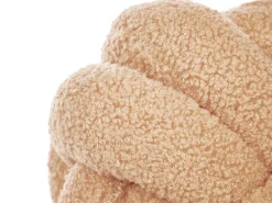 Pyntepude MALNI Boucle 19 x 19 cm Sand Beige Ensfarvet