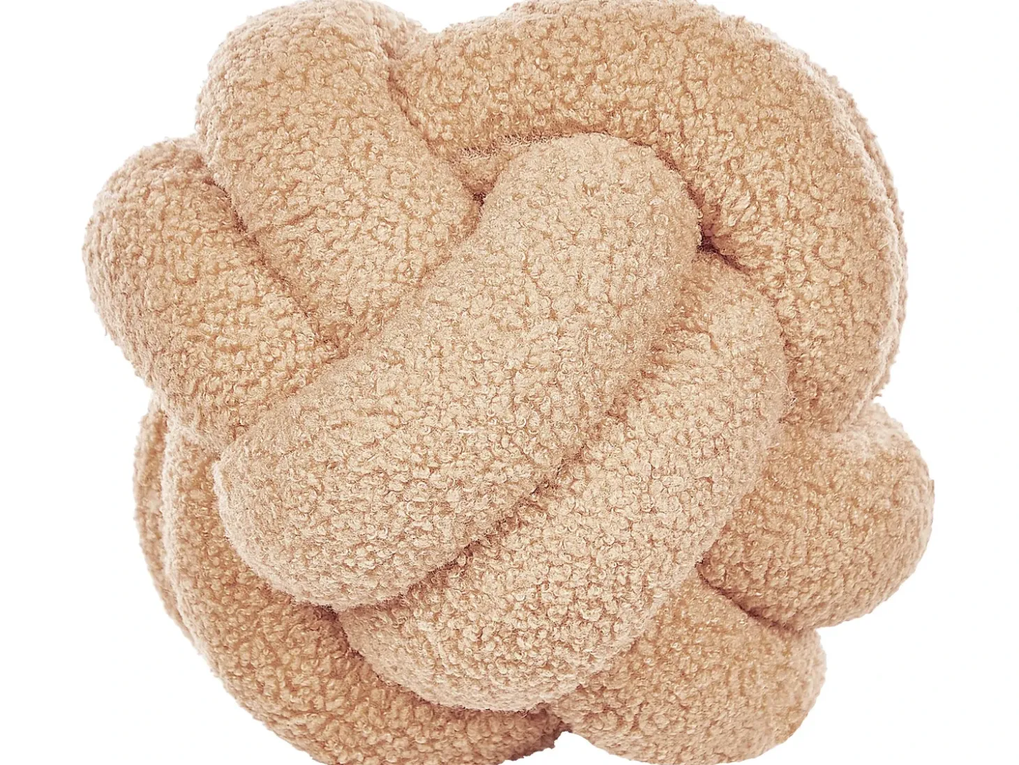 Pyntepude MALNI Boucle 19 x 19 cm Sand Beige Ensfarvet