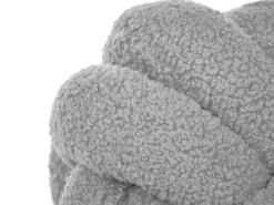 Pyntepude MALNI Boucle 19 x 19 cm Grå Ensfarvet