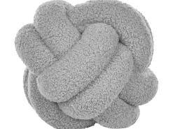 Pyntepude MALNI Boucle 19 x 19 cm Grå Ensfarvet