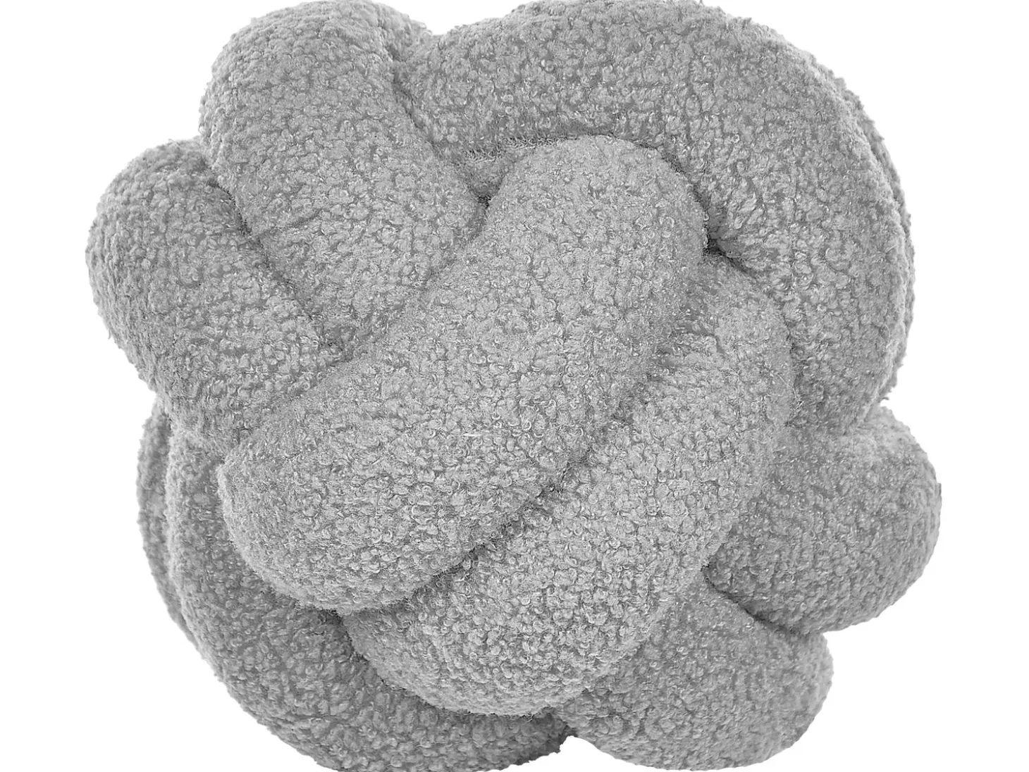 Pyntepude MALNI Boucle 19 x 19 cm Grå Ensfarvet