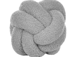 Pyntepude MALNI Boucle 19 x 19 cm Grå Ensfarvet