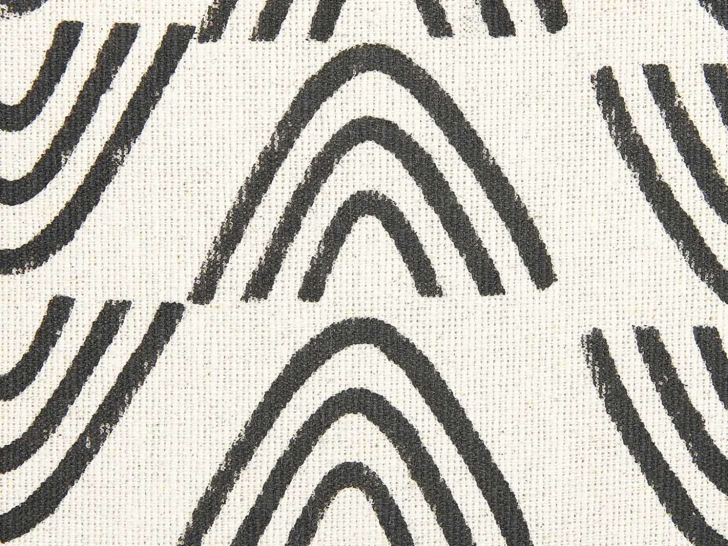 Pyntepude MAYS Bomuld 45 x 45 cm Hvid Geometrisk mønster