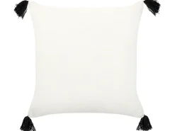 Pyntepude MAYS Bomuld 45 x 45 cm Hvid Geometrisk mønster